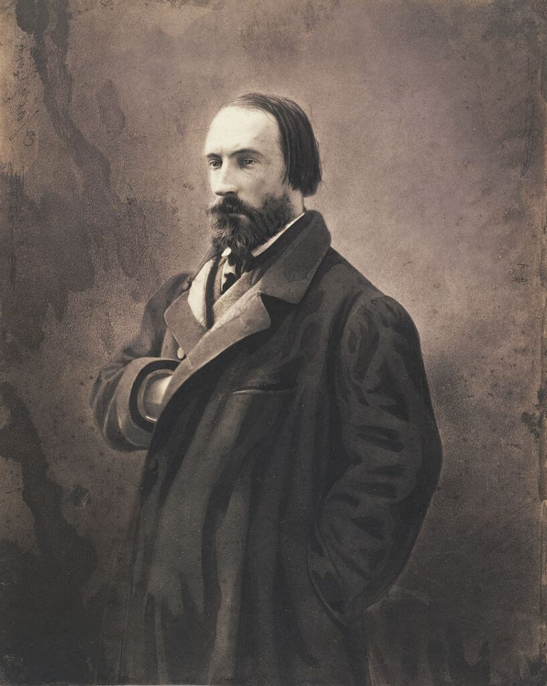 À Aug. V. de Victor Hugo dans Les Contemplations - Aquarelle de Nadar - Portrait de Auguste Vacquerie - 1865