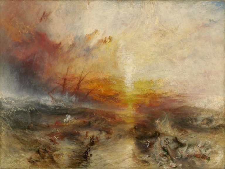 À Qui Donc Sommes-nous... de Victor Hugo dans Les Contemplations - Tableau de Joseph Mallord William Turner - The slave ship - 1840