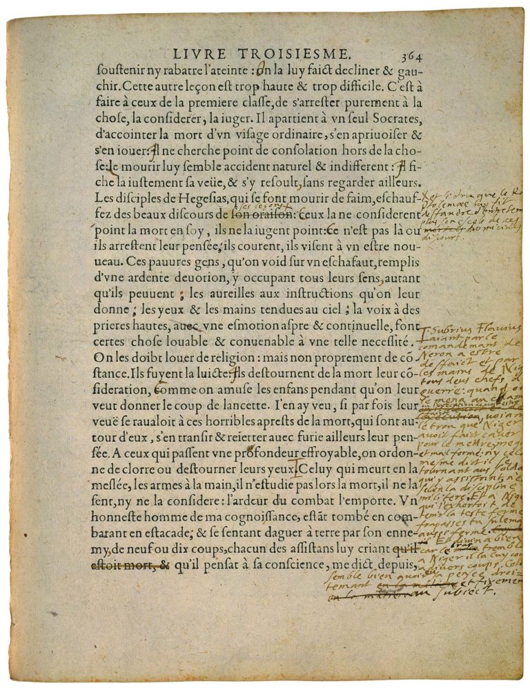 De La Diversion de Michel de Montaigne - Essais - Livre 3 Chapitre 4 - Édition de Bordeaux - 004