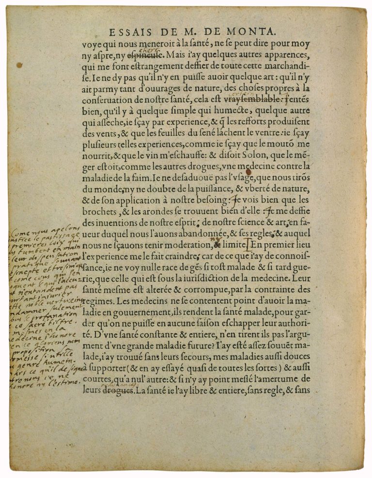 De La Ressemblance Des Enfans Aux Peres de Michel de Montaigne - Essais - Livre 2 Chapitre 37 - Édition de Bordeaux - 009