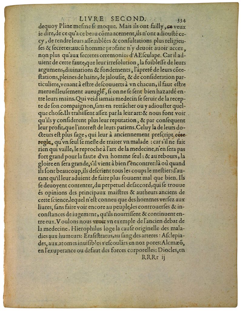 De La Ressemblance Des Enfans Aux Peres de Michel de Montaigne - Essais - Livre 2 Chapitre 37 - Édition de Bordeaux - 014