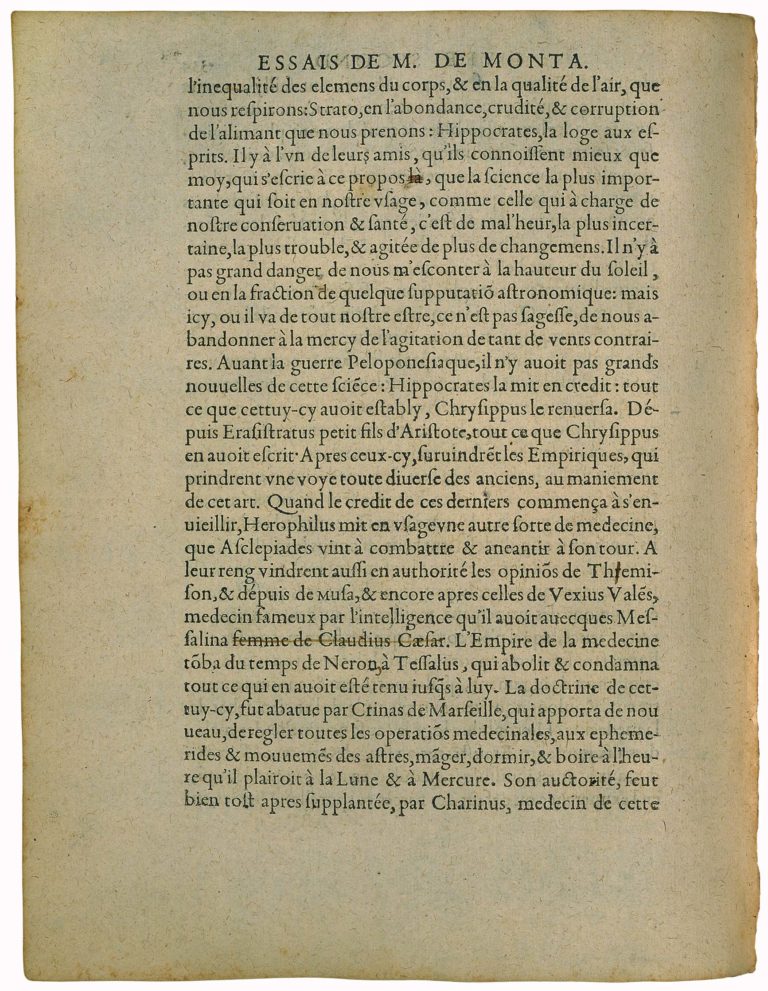 De La Ressemblance Des Enfans Aux Peres de Michel de Montaigne - Essais - Livre 2 Chapitre 37 - Édition de Bordeaux - 015