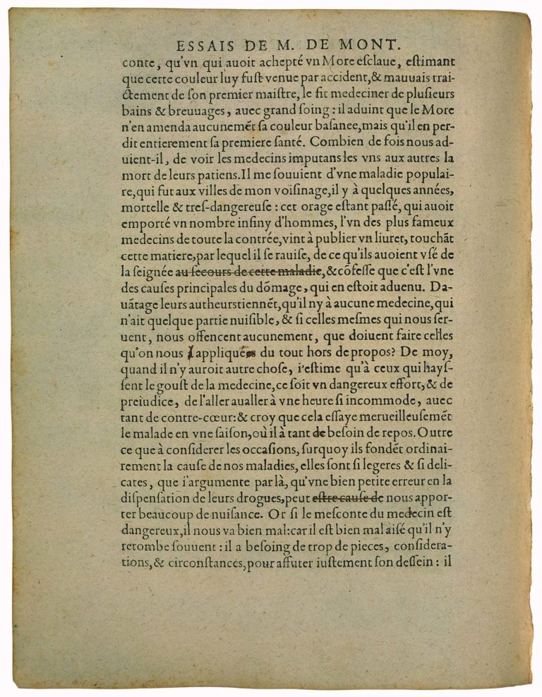 De La Ressemblance Des Enfans Aux Peres de Michel de Montaigne - Essais - Livre 2 Chapitre 37 - Édition de Bordeaux - 017