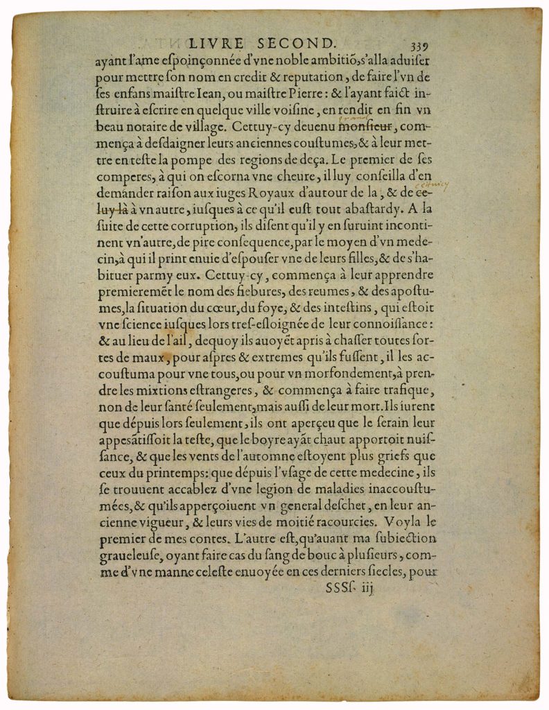 De La Ressemblance Des Enfans Aux Peres de Michel de Montaigne - Essais - Livre 2 Chapitre 37 - Édition de Bordeaux - 024