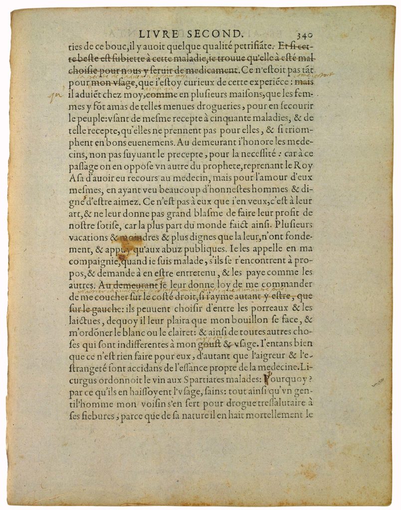 De La Ressemblance Des Enfans Aux Peres de Michel de Montaigne - Essais - Livre 2 Chapitre 37 - Édition de Bordeaux - 026