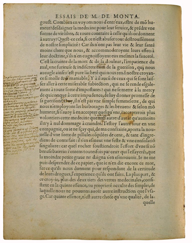 De La Ressemblance Des Enfans Aux Peres de Michel de Montaigne - Essais - Livre 2 Chapitre 37 - Édition de Bordeaux - 027