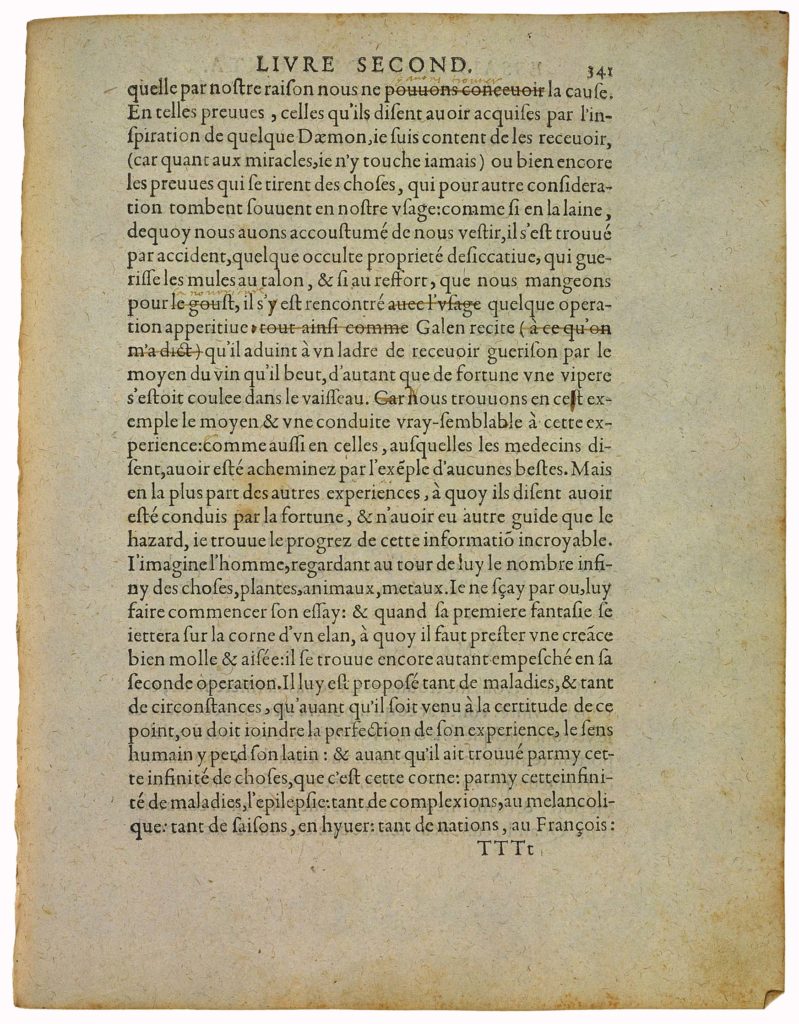 De La Ressemblance Des Enfans Aux Peres de Michel de Montaigne - Essais - Livre 2 Chapitre 37 - Édition de Bordeaux - 028