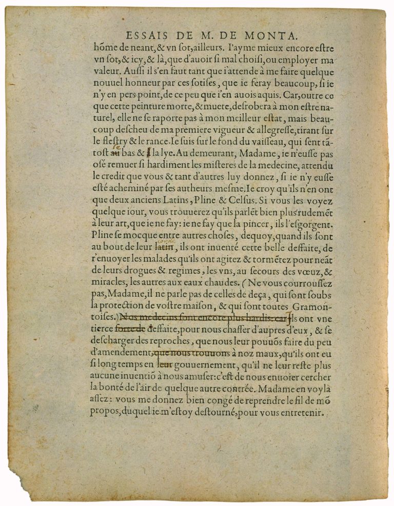 De La Ressemblance Des Enfans Aux Peres de Michel de Montaigne - Essais - Livre 2 Chapitre 37 - Édition de Bordeaux - 031