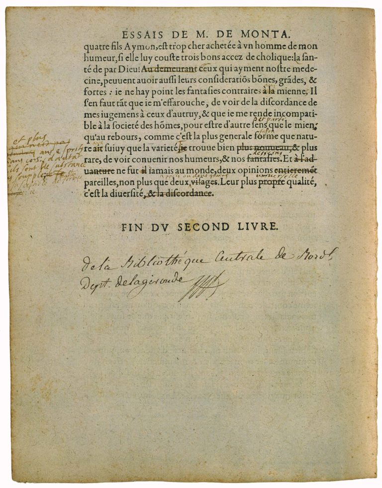 De La Ressemblance Des Enfans Aux Peres de Michel de Montaigne - Essais - Livre 2 Chapitre 37 - Édition de Bordeaux - 033