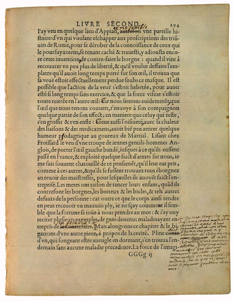 De Ne Contrefaire Le Malade de Michel de Montaigne - Essais - Livre 2 Chapitre 25 - Édition de Bordeaux - 002