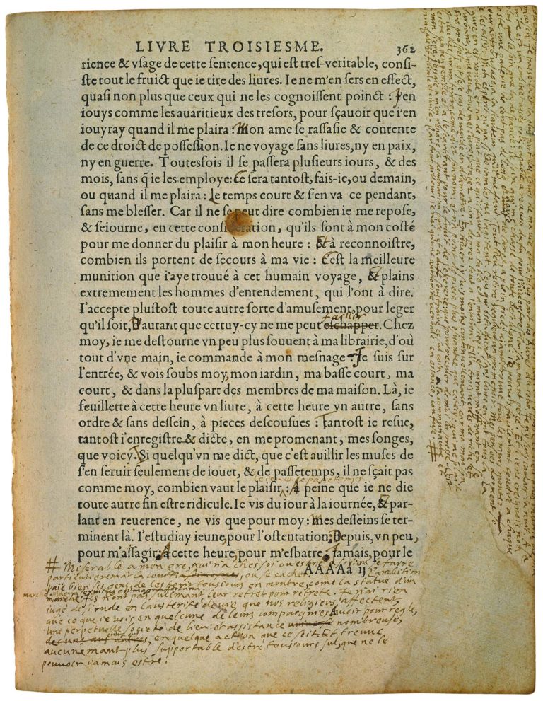 De Trois Commerces de Michel de Montaigne - Essais - Livre 3 Chapitre 3 - Édition de Bordeaux - 012