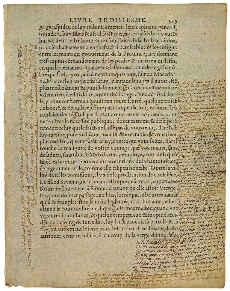 De l’Utile et De l’Honneste de Michel de Montaigne - Essais - Livre 3 Chapitre 1 - Édition de Bordeaux - 011