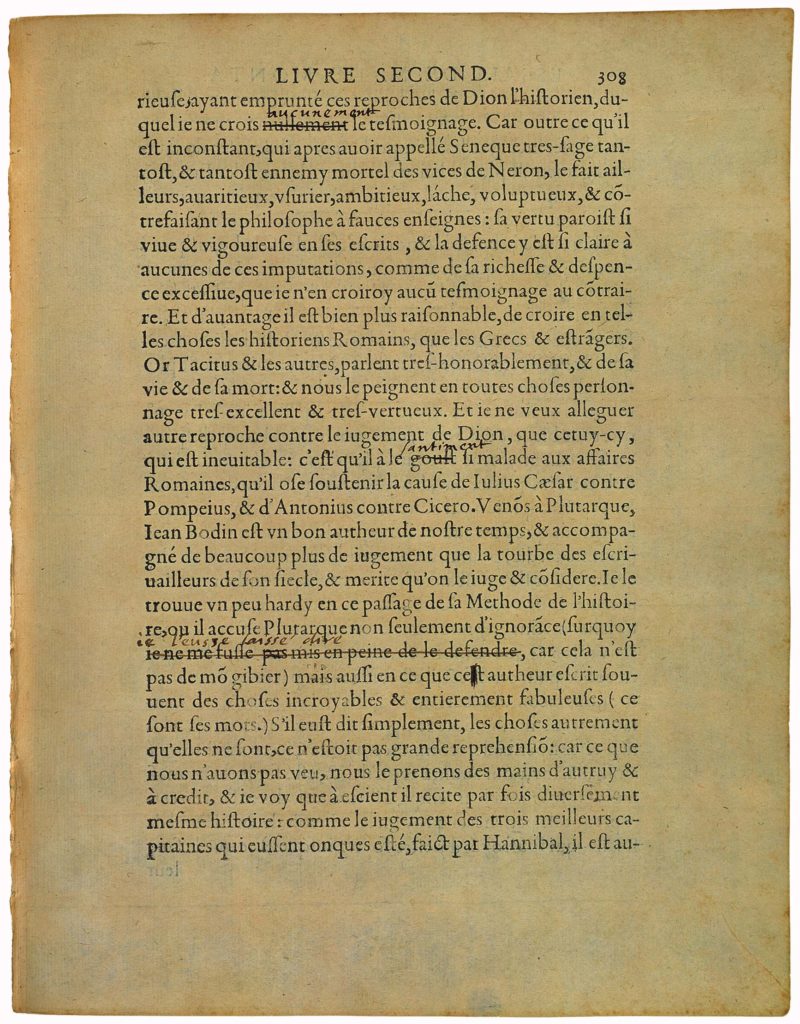 Defence De Seneque et De Plutarque de Michel de Montaigne - Essais - Livre 2 Chapitre 32 - Édition de Bordeaux - 002