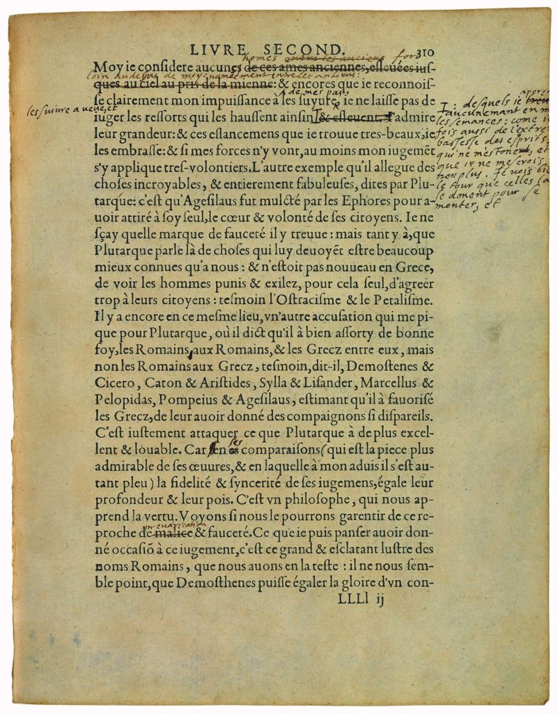 Defence De Seneque et De Plutarque de Michel de Montaigne - Essais - Livre 2 Chapitre 32 - Édition de Bordeaux - 006