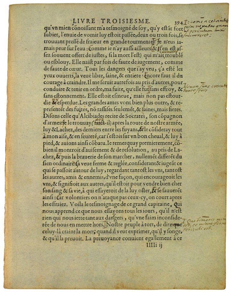 Des Coches de Michel de Montaigne - Essais - Livre 3 Chapitre 6 - Édition de Bordeaux - 002