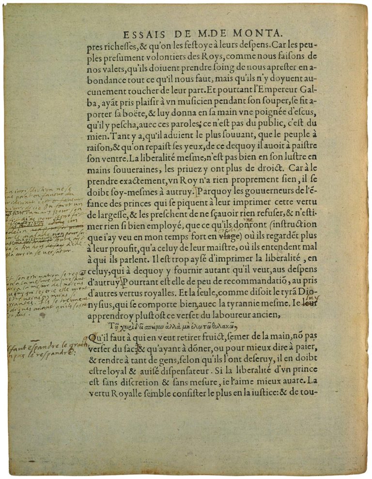 Des Coches de Michel de Montaigne - Essais - Livre 3 Chapitre 6 - Édition de Bordeaux - 005