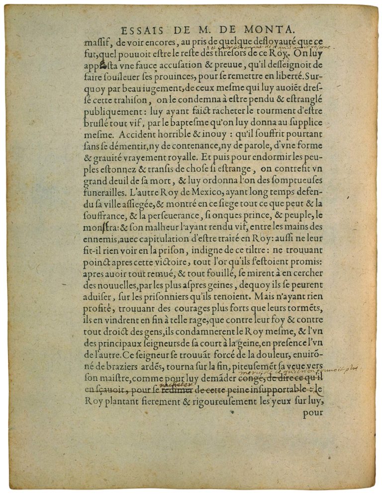 Des Coches de Michel de Montaigne - Essais - Livre 3 Chapitre 6 - Édition de Bordeaux - 015
