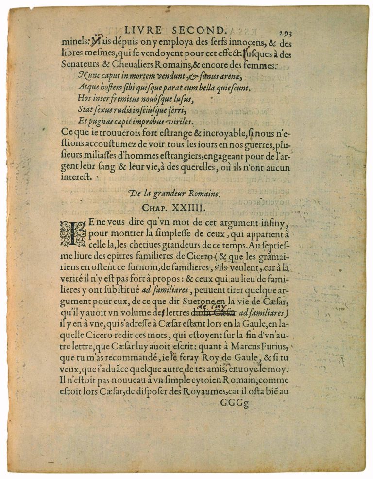 Des Mauvais Moyens Employés à Bonne Fin de Michel de Montaigne - Essais - Livre 2 Chapitre 23 - Édition de Bordeaux - 005