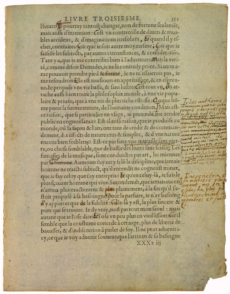 Du Repentir de Michel de Montaigne - Essais - Livre 3 Chapitre 2 - Édition de Bordeaux - 002