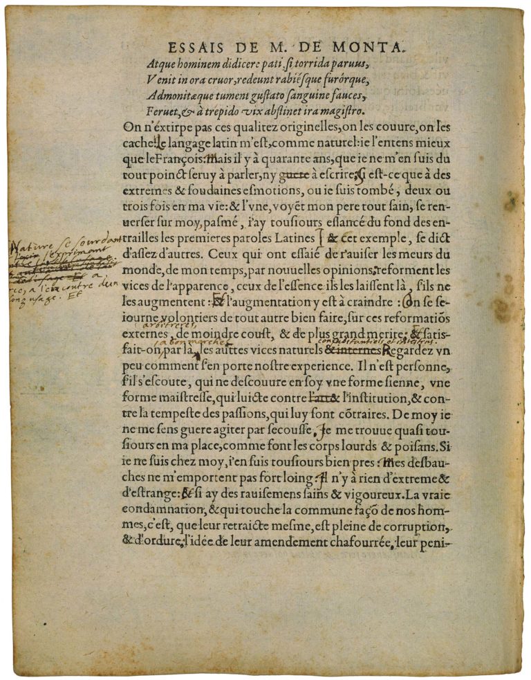 Du Repentir de Michel de Montaigne - Essais - Livre 3 Chapitre 2 - Édition de Bordeaux - 007