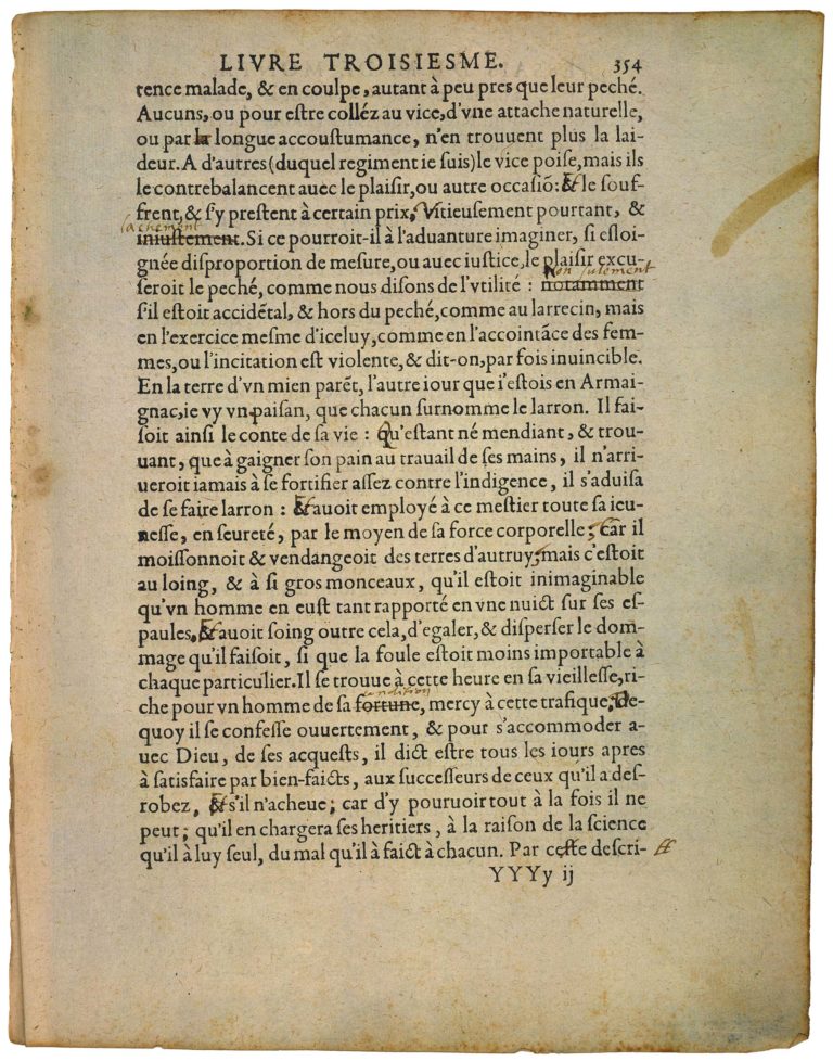 Du Repentir de Michel de Montaigne - Essais - Livre 3 Chapitre 2 - Édition de Bordeaux - 008