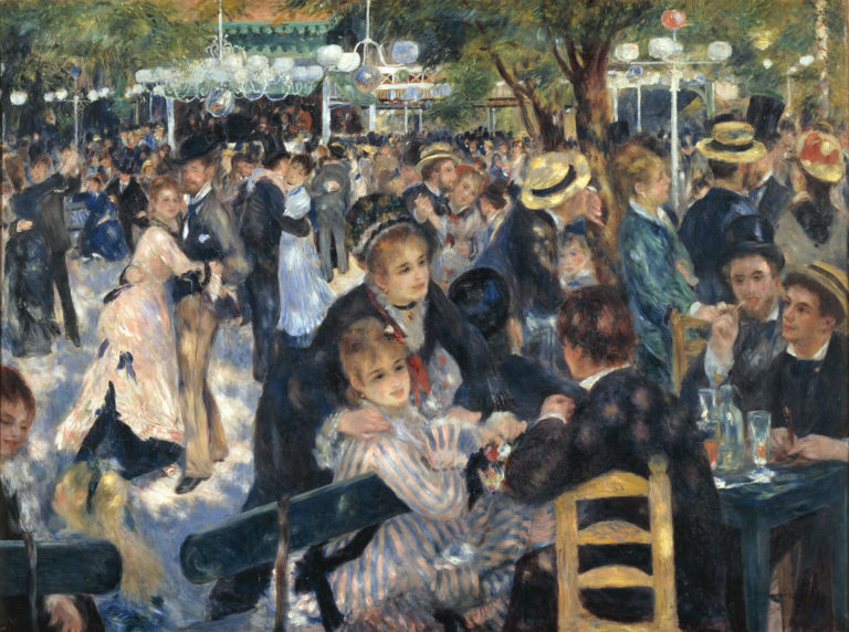 Joies du Soir de Victor Hugo dans Les Contemplations - Peinture de Pierre-Auguste Renoir - Bal du moulin de la Galette - 1876