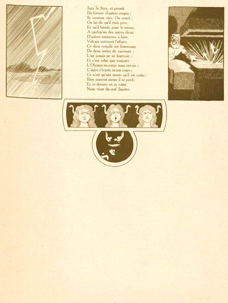 Jupiter et Les Tonnerres de Jean de La Fontaine dans Les Fables - Illustration de Benjamin Rabier - Page 2 sur 2 - 1906