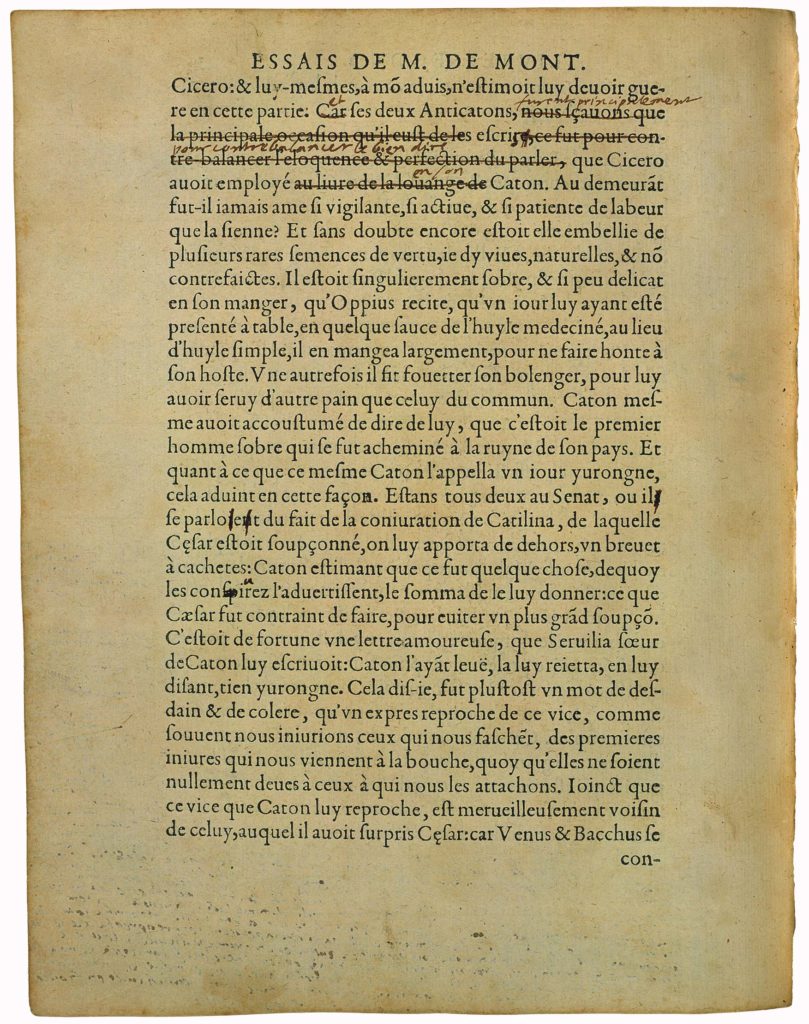 L’Histoire De Spurina de Michel de Montaigne - Essais - Livre 2 Chapitre 33 - Édition de Bordeaux - 004