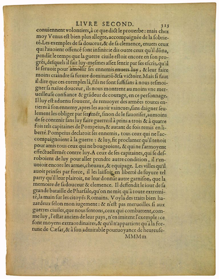 L’Histoire De Spurina de Michel de Montaigne - Essais - Livre 2 Chapitre 33 - Édition de Bordeaux - 005