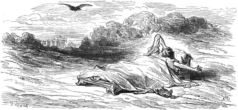 L’Horoscope de Jean de La Fontaine dans Les Fables - Illustration de Gustave Doré - 1876