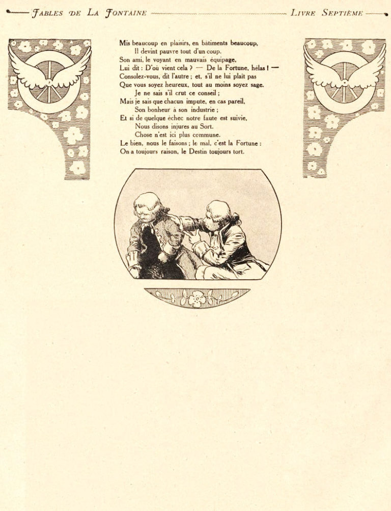 L’Ingratitude et l’Injustice Des Hommes Envers La Fortune de Jean de La Fontaine dans Les Fables - Illustration de Benjamin Rabier - Page 2 sur 2 - 1906