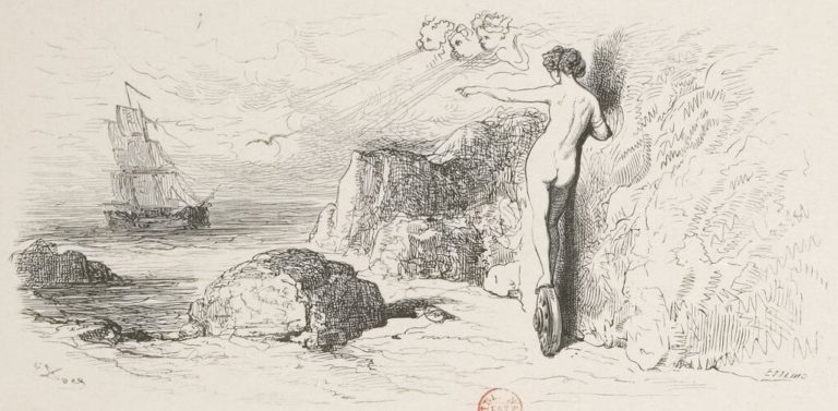 L’Ingratitude et l’Injustice Des Hommes Envers La Fortune de Jean de La Fontaine dans Les Fables - Illustration de Gustave Doré - 1876