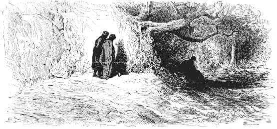 Le Juge Arbitre, l’Hospitalier et Le Solitaire de Jean de La Fontaine dans Les Fables - Illustration de Gustave Doré - 2 - 1876