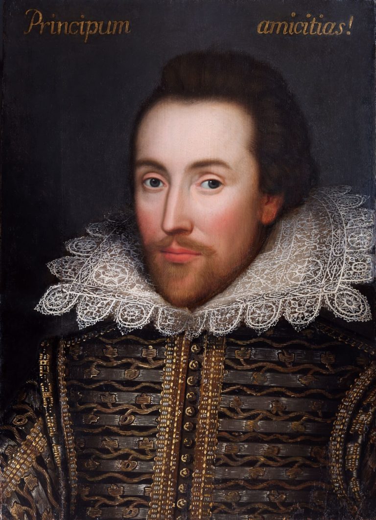 Le Poëte de Victor Hugo dans Les Contemplations - Peinture anonyme - Portrait présumé de William Shakespeare, Portrait de Cobbe - 1610