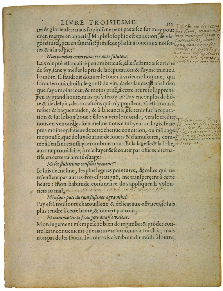 Sur Des Vers De Virgile de Michel de Montaigne - Essais - Livre 3 Chapitre 5 - Édition de Bordeaux - 003
