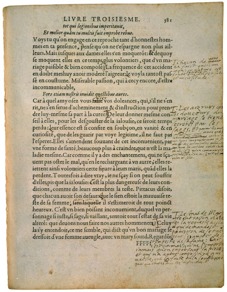 Sur Des Vers De Virgile de Michel de Montaigne - Essais - Livre 3 Chapitre 5 - Édition de Bordeaux - 029