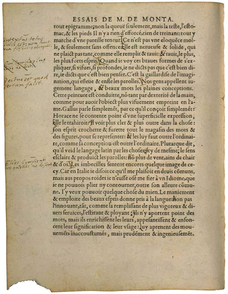 Sur Des Vers De Virgile de Michel de Montaigne - Essais - Livre 3 Chapitre 5 - Édition de Bordeaux - 031