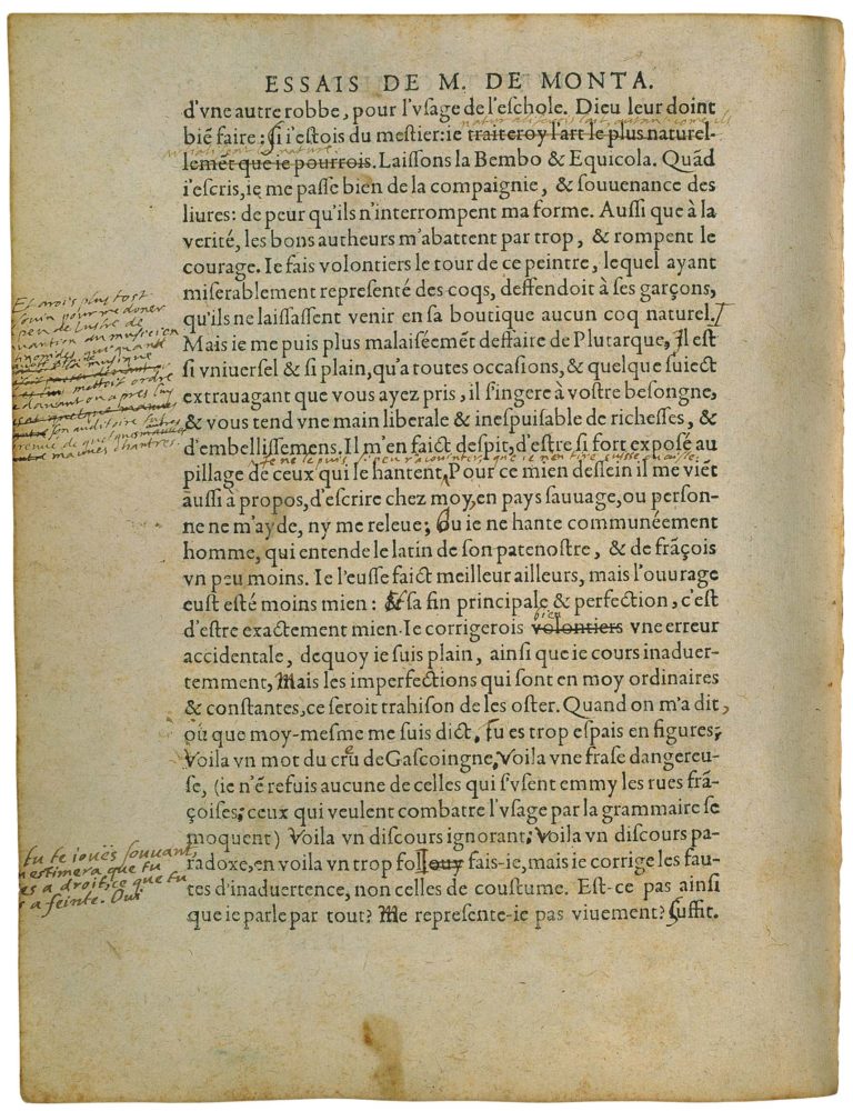 Sur Des Vers De Virgile de Michel de Montaigne - Essais - Livre 3 Chapitre 5 - Édition de Bordeaux - 033