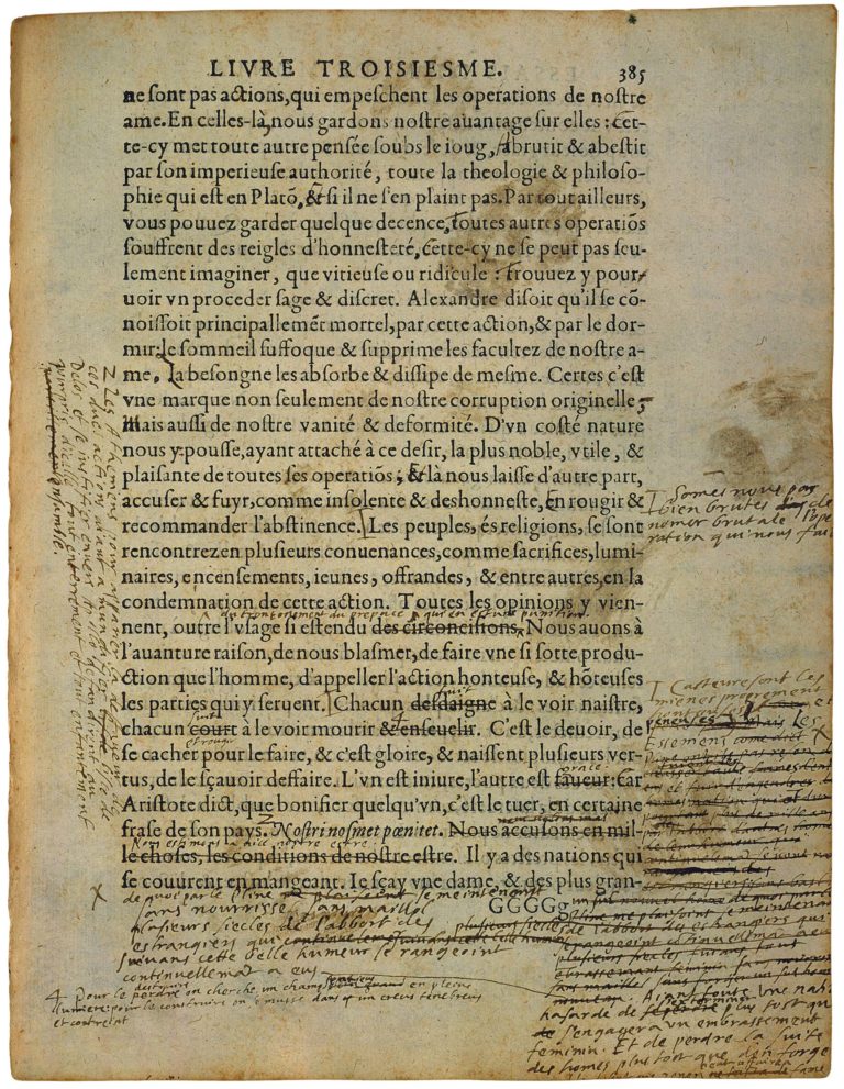 Sur Des Vers De Virgile de Michel de Montaigne - Essais - Livre 3 Chapitre 5 - Édition de Bordeaux - 036