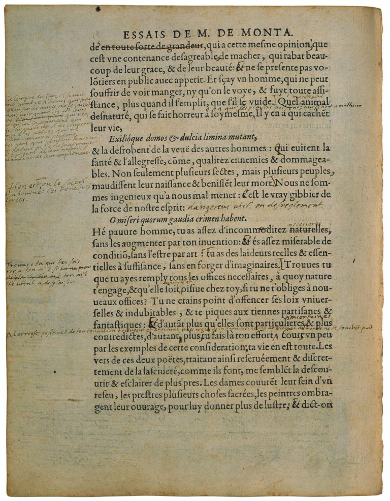 Sur Des Vers De Virgile de Michel de Montaigne - Essais - Livre 3 Chapitre 5 - Édition de Bordeaux - 037