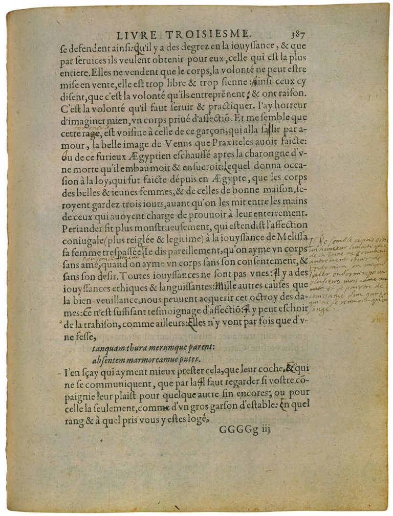 Sur Des Vers De Virgile de Michel de Montaigne - Essais - Livre 3 Chapitre 5 - Édition de Bordeaux - 040