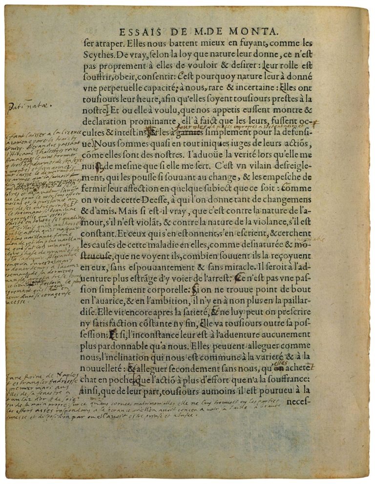Sur Des Vers De Virgile de Michel de Montaigne - Essais - Livre 3 Chapitre 5 - Édition de Bordeaux - 043