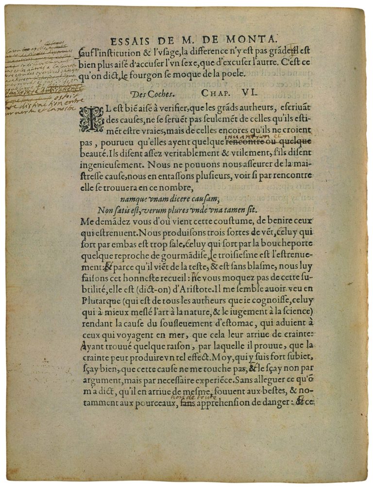 Sur Des Vers De Virgile de Michel de Montaigne - Essais - Livre 3 Chapitre 5 - Édition de Bordeaux - 053