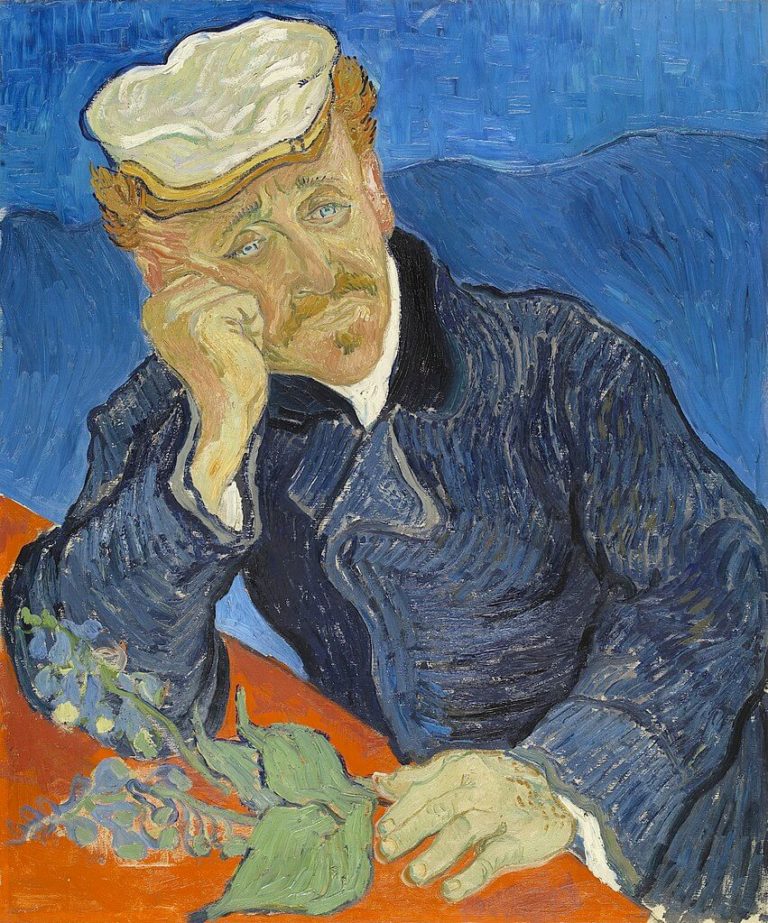 Veni, Vidi, Vixi de Victor Hugo dans Les Contemplations - Tableau de Vincent van Gogh - Portrait du Docteur Gachet - Deuxième version - 1890