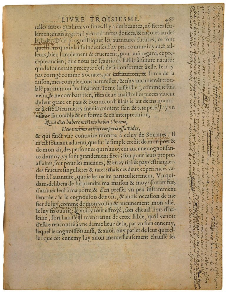 De La Phisionomie de Michel de Montaigne - Essais - Livre 3 Chapitre 12 - Édition de Bordeaux - 019