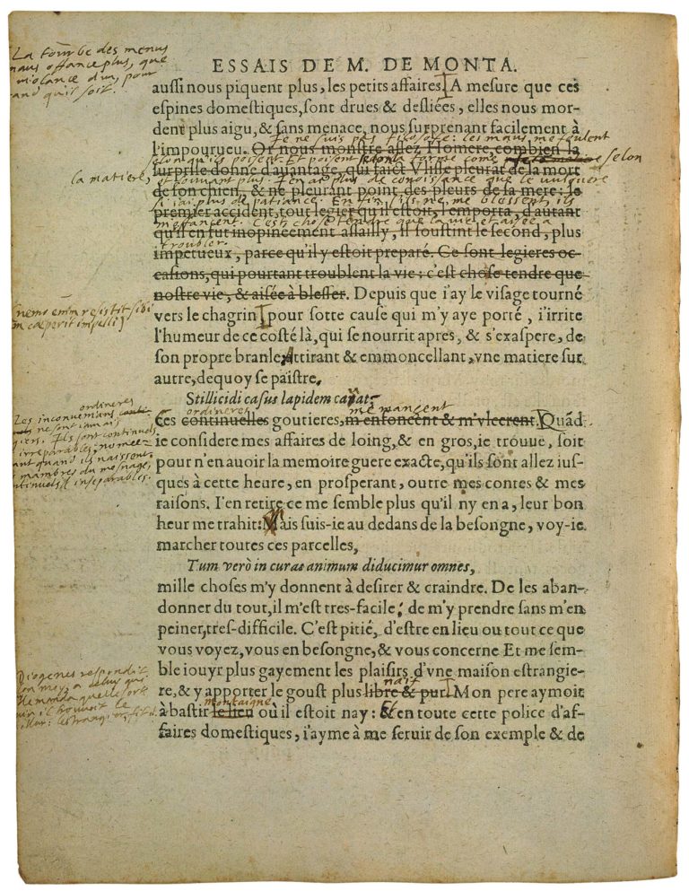 De La Vanité de Michel de Montaigne - Essais - Livre 3 Chapitre 9 - Édition de Bordeaux - 006