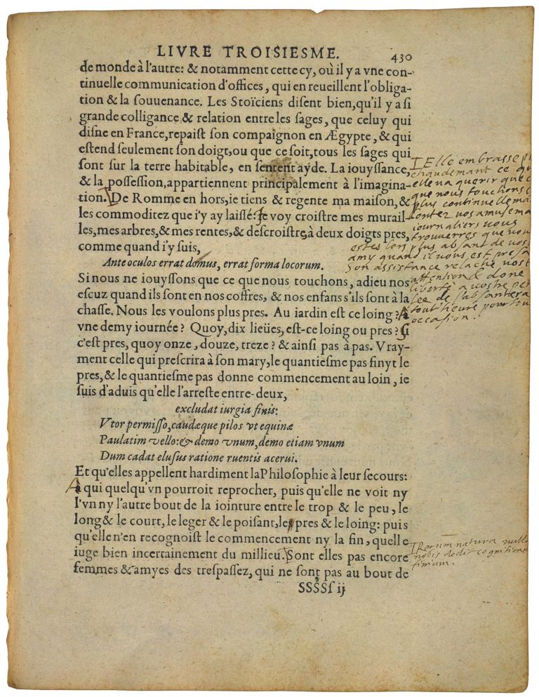 De La Vanité de Michel de Montaigne - Essais - Livre 3 Chapitre 9 - Édition de Bordeaux - 029