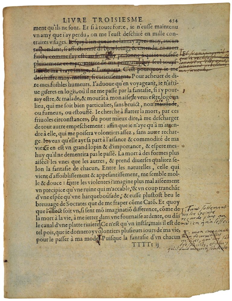 De La Vanité de Michel de Montaigne - Essais - Livre 3 Chapitre 9 - Édition de Bordeaux - 037