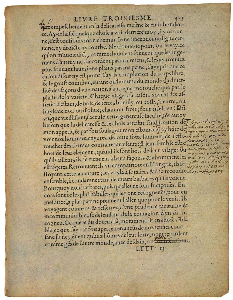De La Vanité de Michel de Montaigne - Essais - Livre 3 Chapitre 9 - Édition de Bordeaux - 039