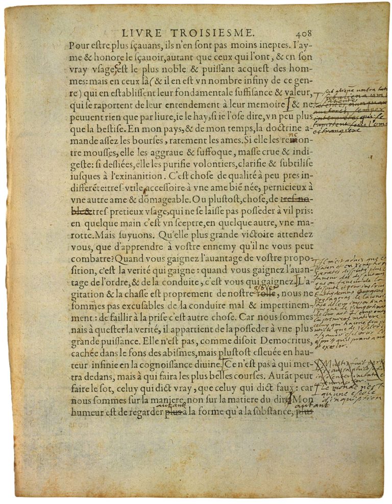 De l’Art De Conférer de Michel de Montaigne - Essais - Livre 3 Chapitre 8 - Édition de Bordeaux - 007